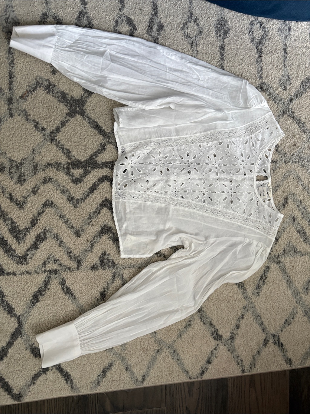 Wilfred La Bohome White Eyelet Blouse